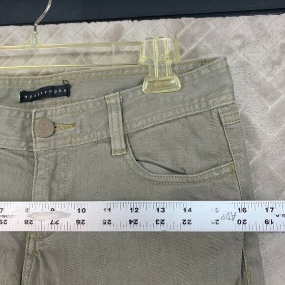 Apostrophe Womans 4 Denim Jeans Gray Skinny Ankle Zipper Low Rise Stretch - Picture 7 of 15